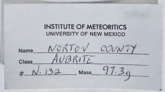 NORTON COUNTY — 75TH ANNIVERSARY OF A RENOWNED AMERICAN METEORITE - Foto 3