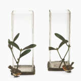 Ein Paar Vasen - In der Art Wiener Bronzen Farbloses Glas. - фото 1