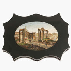 Briefbeschwerer mit Mikromosaik "Forum Romanum" - Rom, Mitte 19.Jh.
