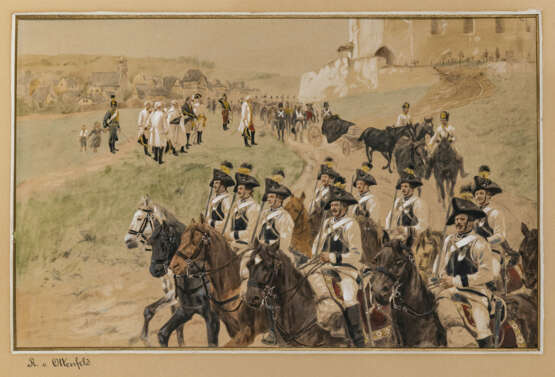 Erzherzog Karl lässt die Leiche des Generals Marceau zu den französischen Vorposten überführen - Foto 1