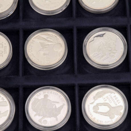 3 Münzkassetten mit SILBERmedaillen - dabei u.a. - фото 3