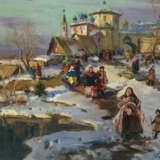 LAPCHINE, GEORGES (1885-1950). Coming from the Church - Foto 1