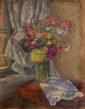UDALTZOVA, NADEZHDA (1886-1961). Still Life with Flowers and Still Life with Vegetables - Foto 2