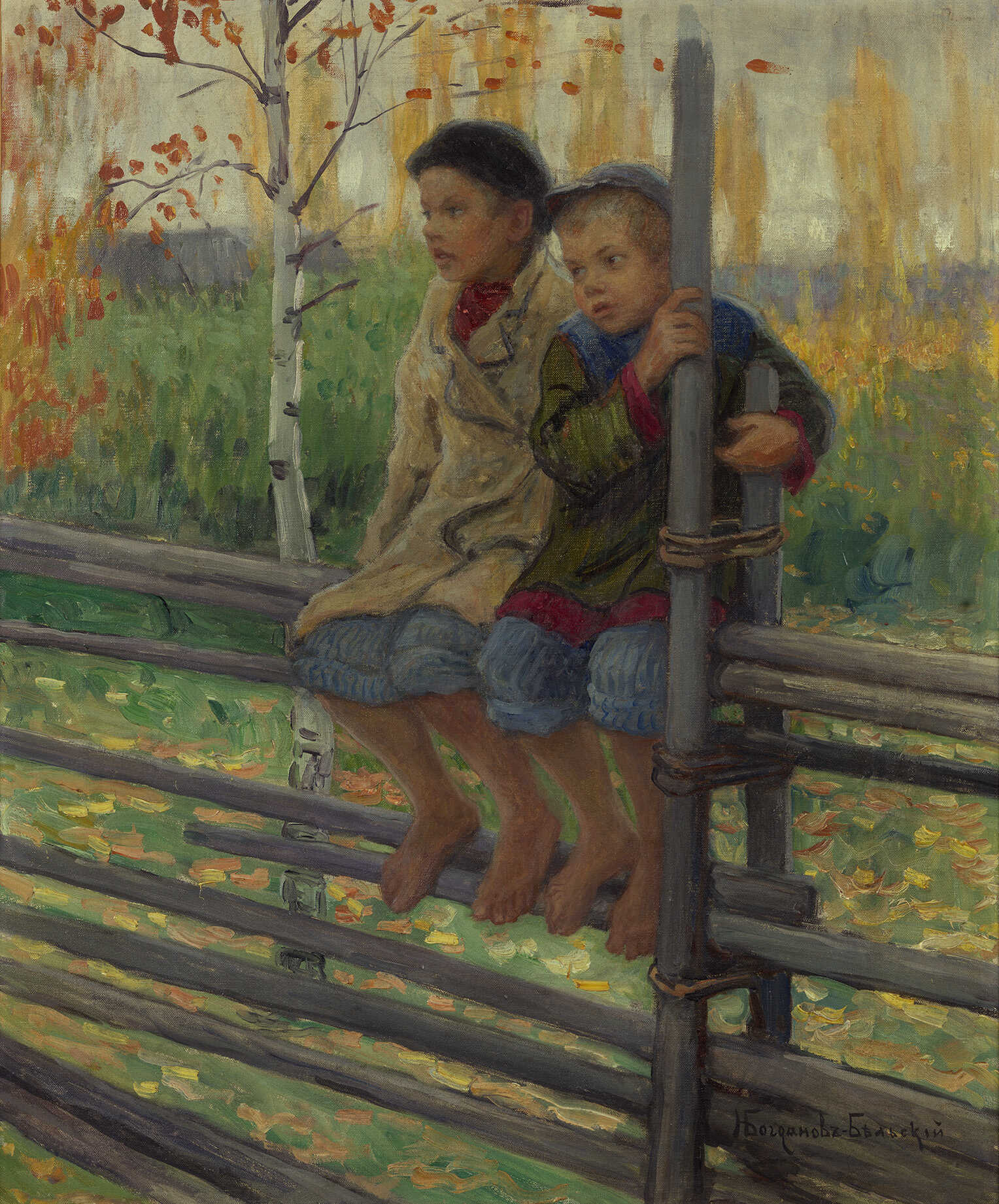 BOGDANOV-BELSKY, NIKOLAI (1868-1945). Best Friends