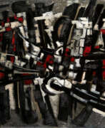 Пьер Дмитриенко. DMITRIENKO, PIERRE (1925-1974). Abstract Composition in Black, Red and White