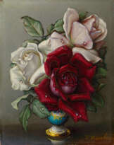 KLESTOVA, IRENE (1908-1989). White, Pink and Red Roses
