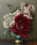 Ирина Борисовна Клестова. KLESTOVA, IRENE (1908-1989). White, Pink and Red Roses