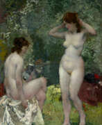 Alessio Issupoff. ISSUPOFF, ALESSIO (1889-1957). Two Nudes in a Park