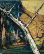 Марк Сигизмундович Стерлинг. STERLING, MARC (1898-1976). Trees on Yellow Background