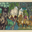 BILIBIN, IVAN (1876-1942). Illustration for "One Thousand and One Nights", Paris, Fernand Nathan, 1932 - Auction archive