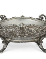 A MASSIVE FRENCH SILVER JARDINIERE CENTERPIECE
