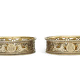 THE BORGHESE SERVICE: A PAIR OF ITALIAN SILVER-GILT WINE COASTERS - фото 1