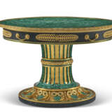 AN ITALIAN ORMOLU, PATINATED-BRONZE AND MALACHITE VENEERED CENTER TABLE - фото 1