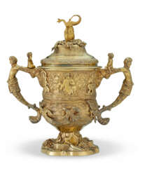 A RARE JAMAICAN SILVER-GILT CUP AND COVER