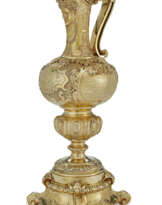 A MONUMENTAL VICTORIAN SILVER-GILT PRESENTATION EWER