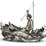 THE OLD MAN AND THE SEA: AN ITALIAN SILVER FIGURAL CENTERPIECE - photo 4