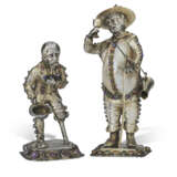 TWO GERMAN GEM-MOUNTED SILVER-GILT FIGURES - photo 1