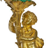 A FRENCH ORMOLU AND MALACHITE VENEERED FIGURE OF A PUTTO - photo 5