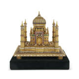 A PORTUGESE 18K GOLD MODEL OF THE TAJ MAHAL SET WITH DIAMONDS, PEARLS, EMERALDS, RUBIES AND OPALS - photo 1