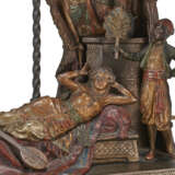 AN AUSTRIAN COLD-PAINTED BRONZE FIGURAL LAMP - photo 2