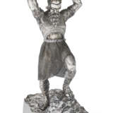 A GERMAN SILVER FIGURE OF A WAGNERIAN HERO - photo 1