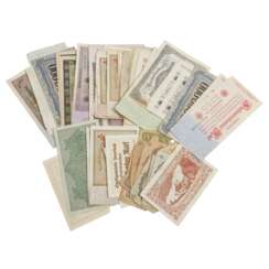 Small assortment banknotes - German Reich