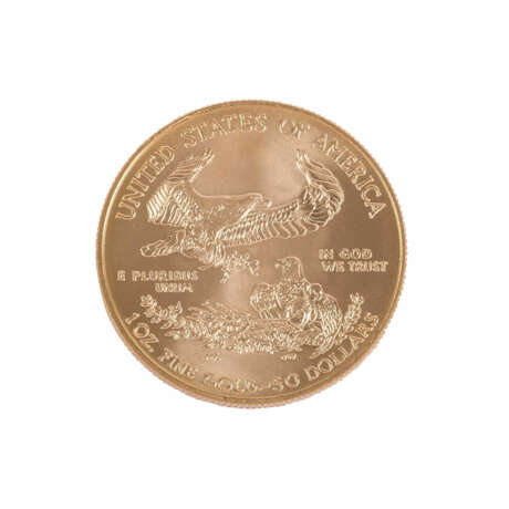 5 x USA/GOLD - 50 Dollars 2008, American Eagle, preservation always min. vz-stgl, - photo 4