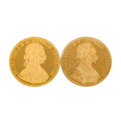 Austria/GOLD - 4 ducats 1915/NP, Franz-Joseph, ss-vz, scratches,