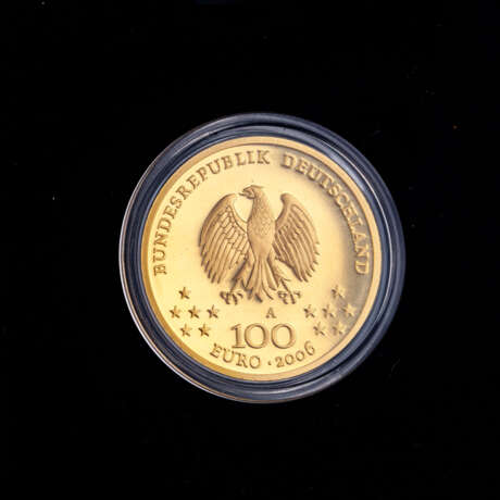 FRG/GOLD - 100 Euro GOLD fine, UNESCO: Weimar 2006-A - photo 3