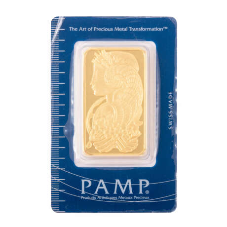 Switzerland - motif gold bar 100g GOLD fine, Pamp Suisse Fortuna, - фото 1