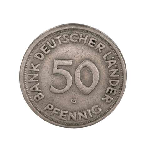 BRD - 50 Pfennig Bank of German States, 1950/G, - photo 1