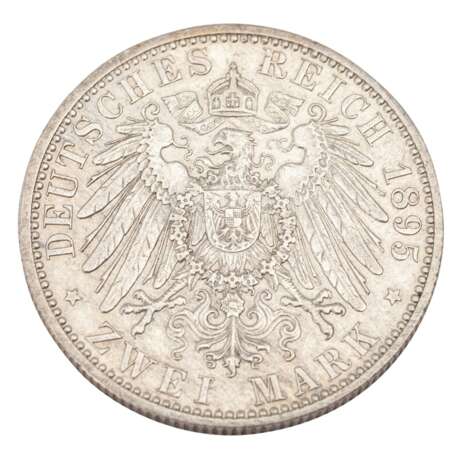 German Empire / Saxony, Coburg, Gotha - 2 Mark 1901, Duke Alfred, - фото 2