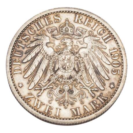 German Empire / Schwarzburg Sondershausen - 2 Mark 1905, Prince Günther, - photo 2