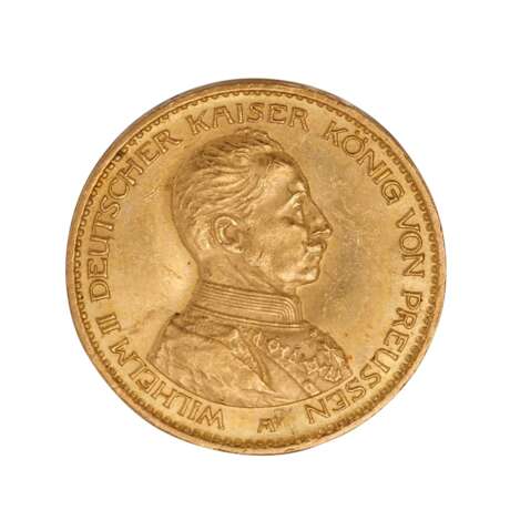 German Empire /GOLD - Prussia Wilhelm II 20 Mark Unifrom 1914/A - фото 1