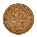 USA /GOLD - 5 Dollar Liberty Head 1881 - фото 1