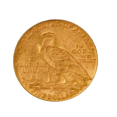 USA /GOLD - 5 Dollar Indian Head 1909 - Foto 2