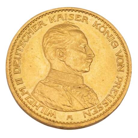 German Empire /GOLD - Prussia Wilhelm II 20 Mark Unifrom 1913-A - Foto 1
