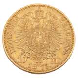 German Empire /GOLD - Württemberg, Karl 10 Mark 1873/F - photo 2