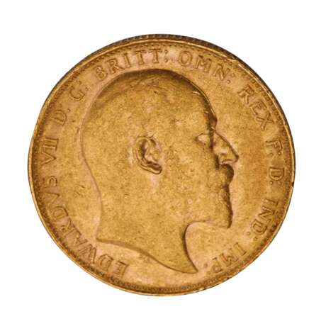 Australia /GOLD - Edward VII 1 x 1 Sovereign 1908-P - photo 1