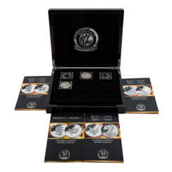 4 x silver ounces of the collection '16 World famous Silver ounces - Argentum .999'.