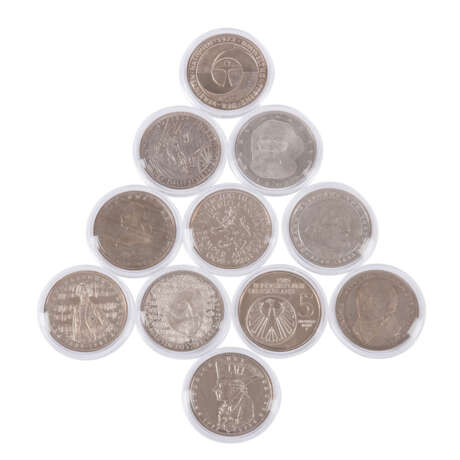 FRG - collection 5 DM / 10 DM commemorative coins - photo 3