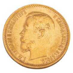 Tsardom Russia /GOLD - Nicholas II 5 rubles 1904