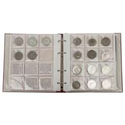 DDR - Collection of commemorative coins in album with 87 coins and 4x KMS