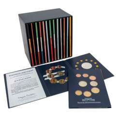EUROPA-Box with 15x First Course Coins à 3,88 + Silver Medals 2002