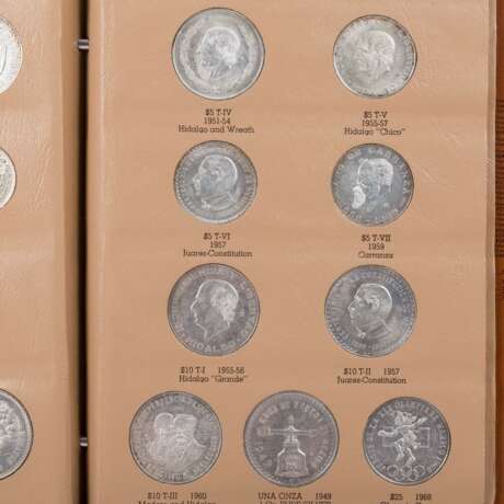 A beautiful collection of coins from Mexico in album. - фото 2