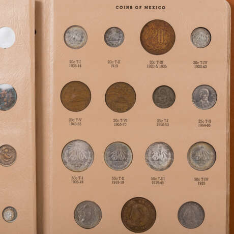 A beautiful collection of coins from Mexico in album. - фото 4