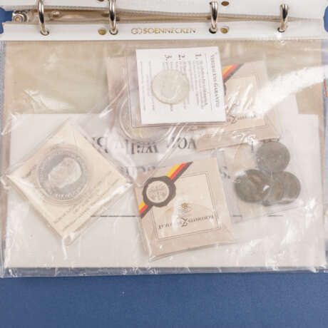 Colorful mixture coins and medals in album with SILVER - - photo 3