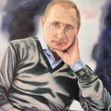 Президента России Владимира Путина Масло на холсте на подрамнике Peinture à l'huile изобразительное искусство Portrait Russie 2023 - photo 2