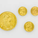Österreich/GOLD - Lot aus 4 Münzen, Gesamtfeingewicht ca. 25,5 g, - Foto 1