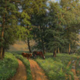 “Peace” Canvas Oil paint Realist Landscape painting 2012 - photo 1